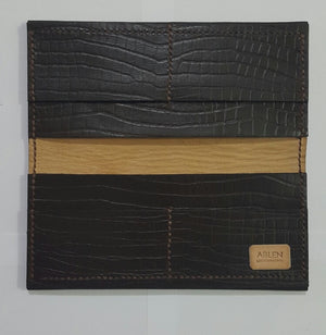 Reptile Skin Embossed Wallet - Ablen and Artisans